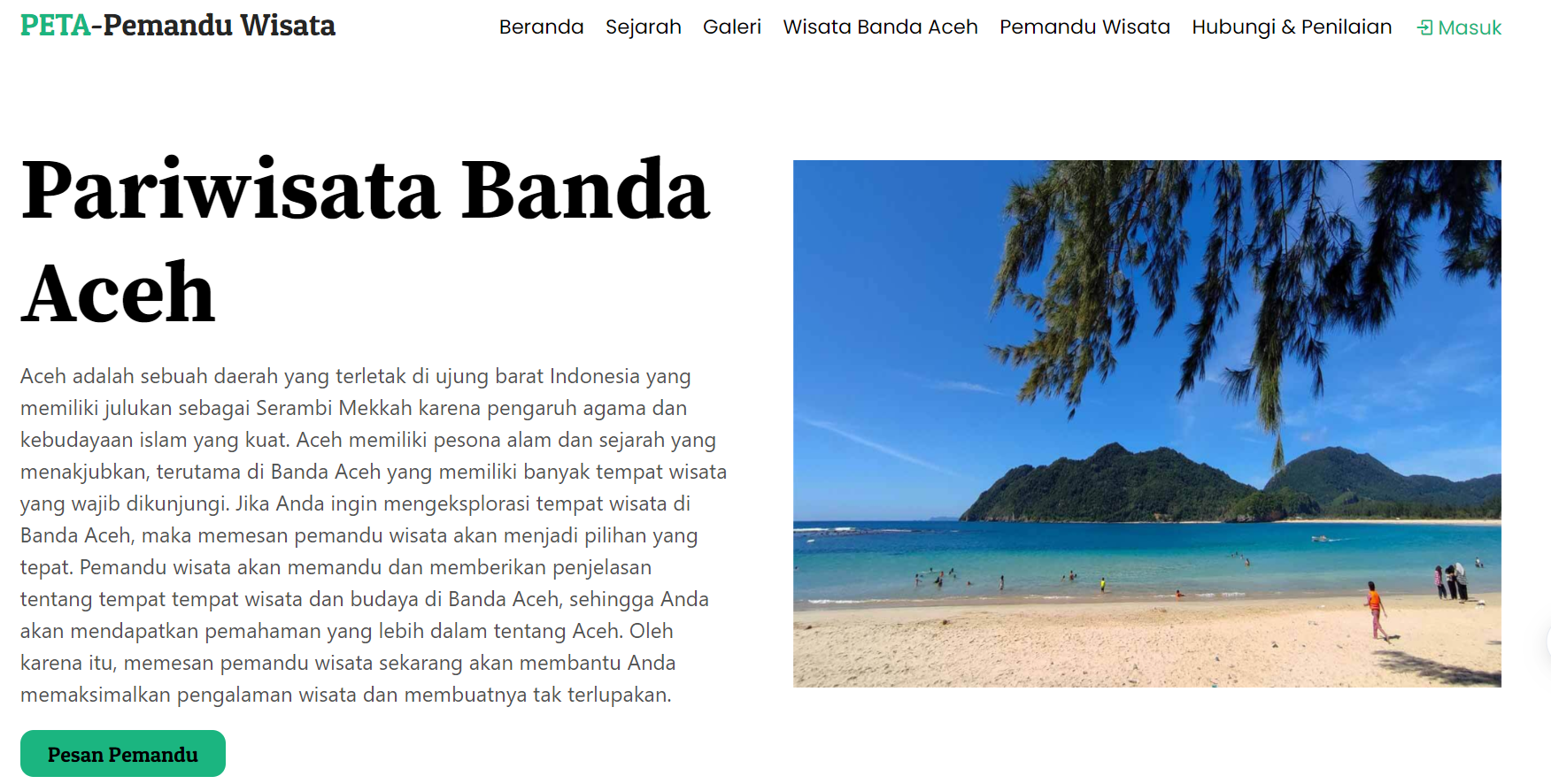 PETA tour guide booking preview