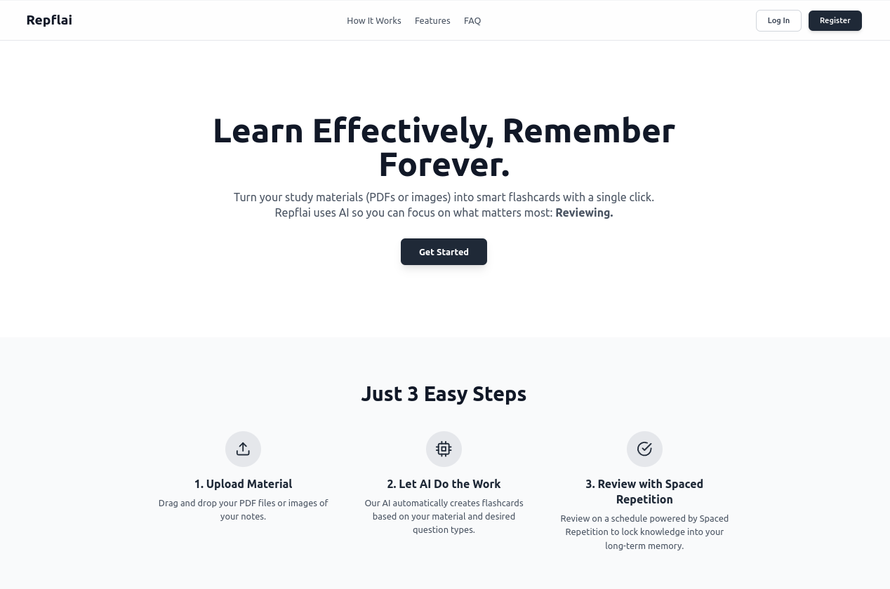Repflai website preview